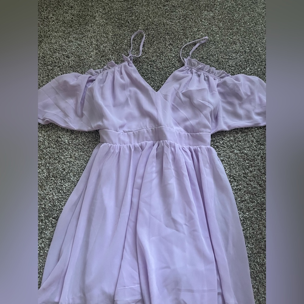 Tobi lavender off the shoulder dress